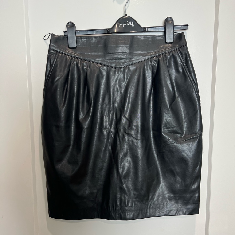 Anne Fontaine Faux Leather Skirt